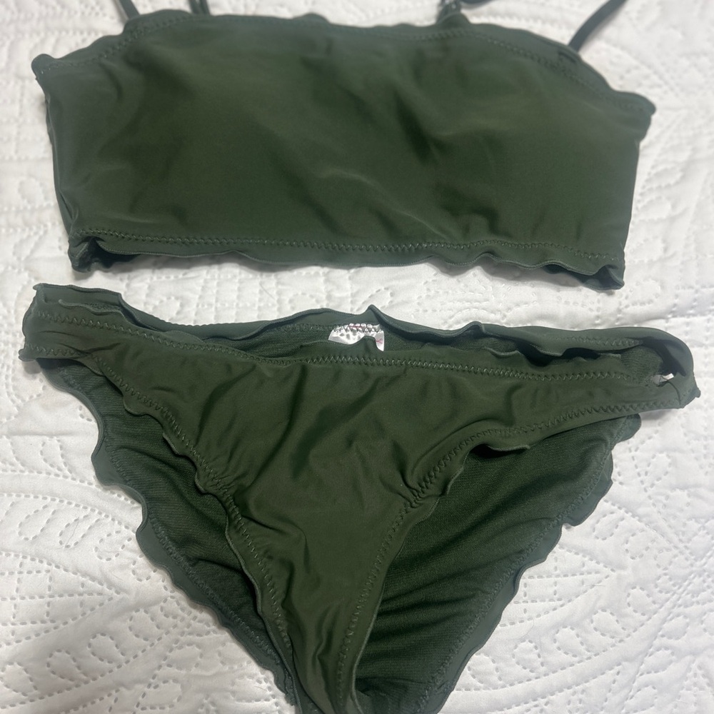 No Boundaries Olive Swimwear Set